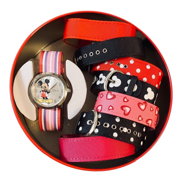Disney Mickey Mouse 8-Strap Interchangeable Watch Set - Picture 1 of 7
